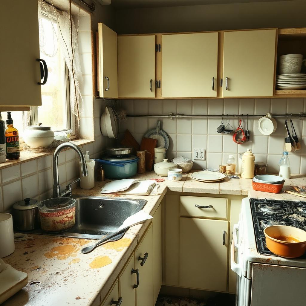 Kitchen Cleaning before